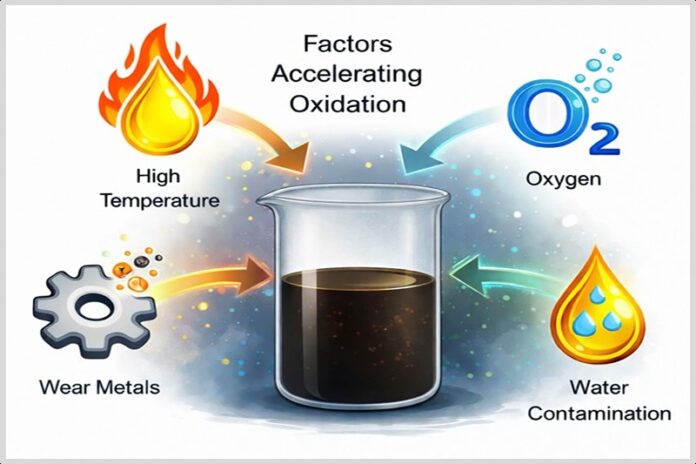 Oxidação Quando o Óleo Envelhece